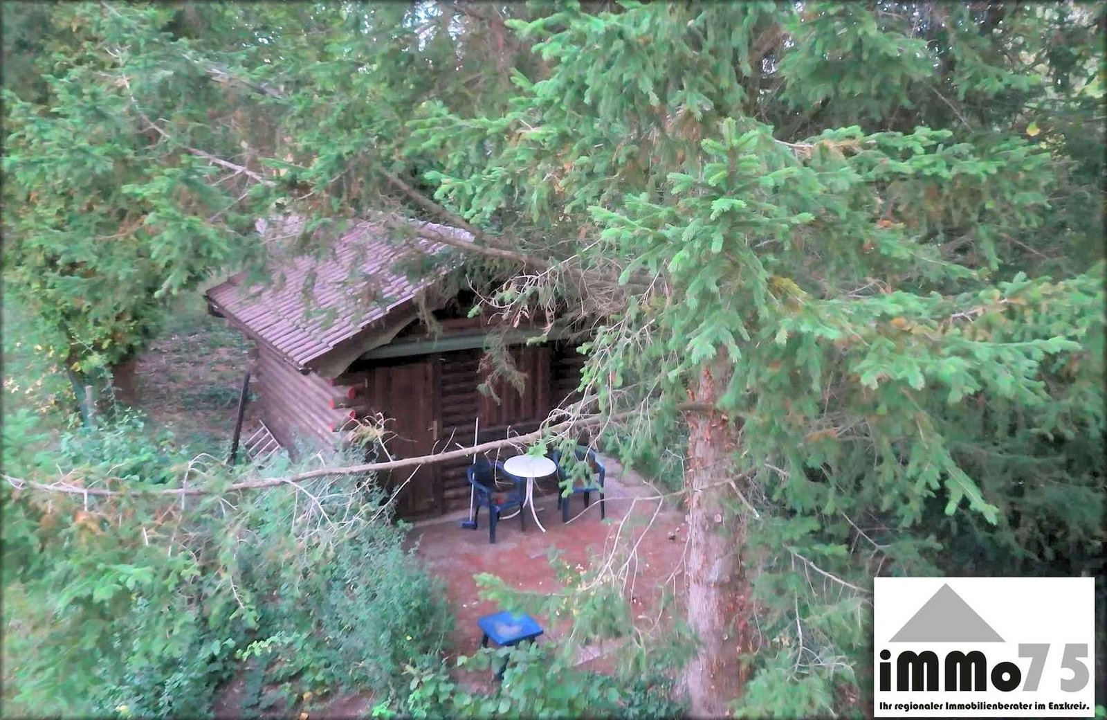 Freizeit in Sternenfels: Holzblock Hütte